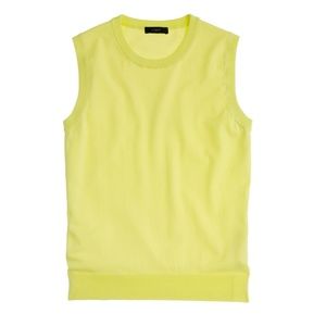 🎉HP🎉 **NWOT** J. Crew Yellow Cotton Jackie Shell